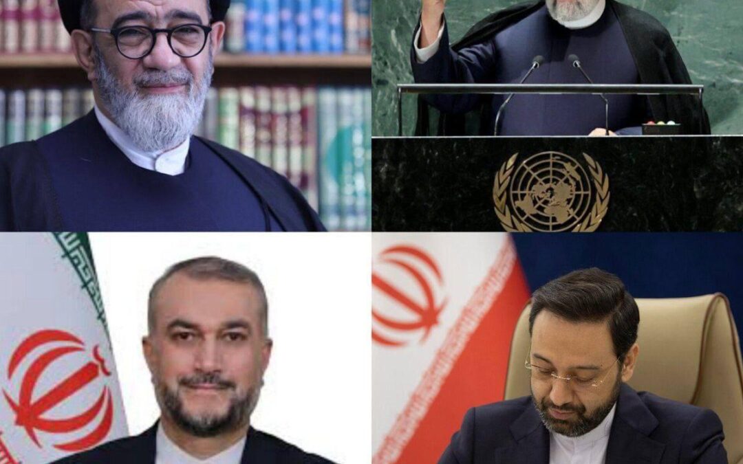 المسؤولون الإيرانيون الأربعة الذين كانوا على متن المروحية