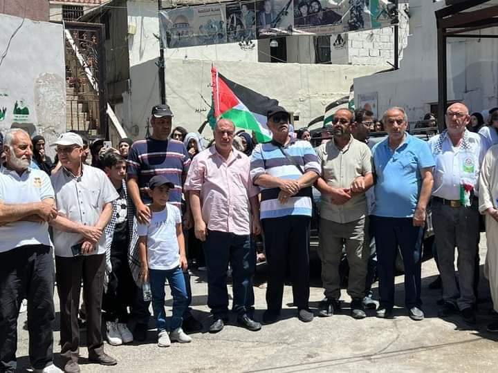 اتحاد نقابات عمال فلسطين يشارك في مسيرة تضامنية مع شعبنا في فلسطين