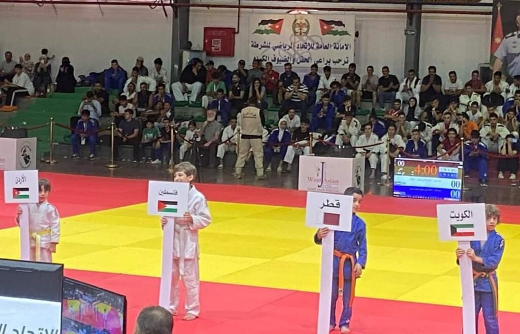 الجودو الفلسطيني حاضرة بقوة ببطولة غرب آسيا في الاردن