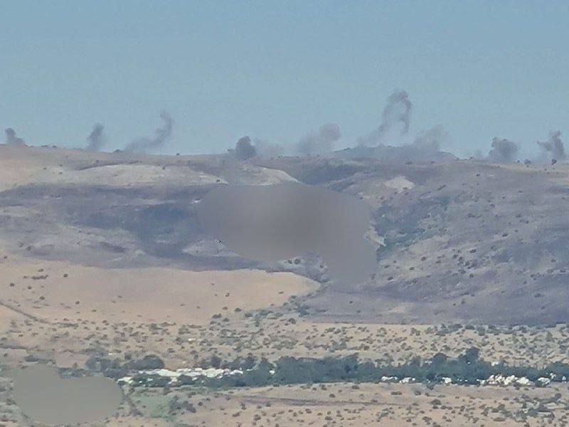 عشرات الصواريخ من لبنان باتجاه الجولان