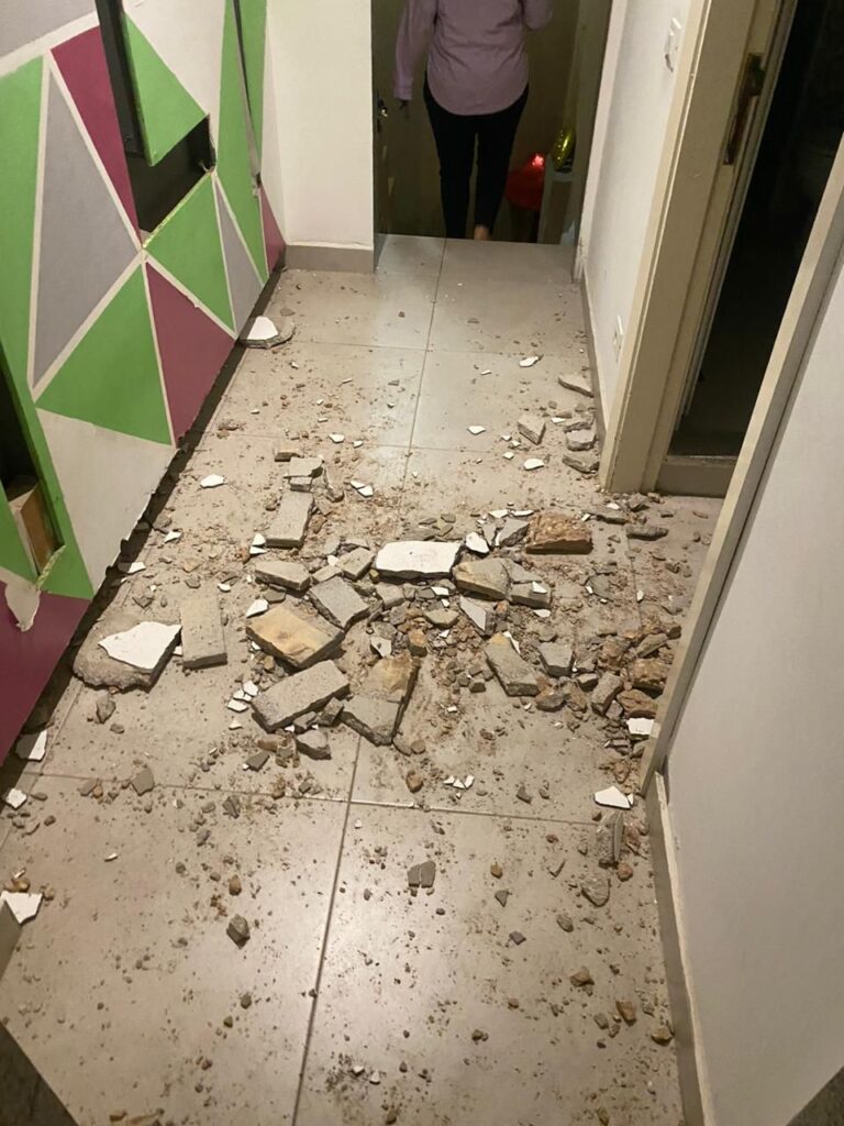 انفجار قنبلة على احد اسطح منازل برج البراجنة