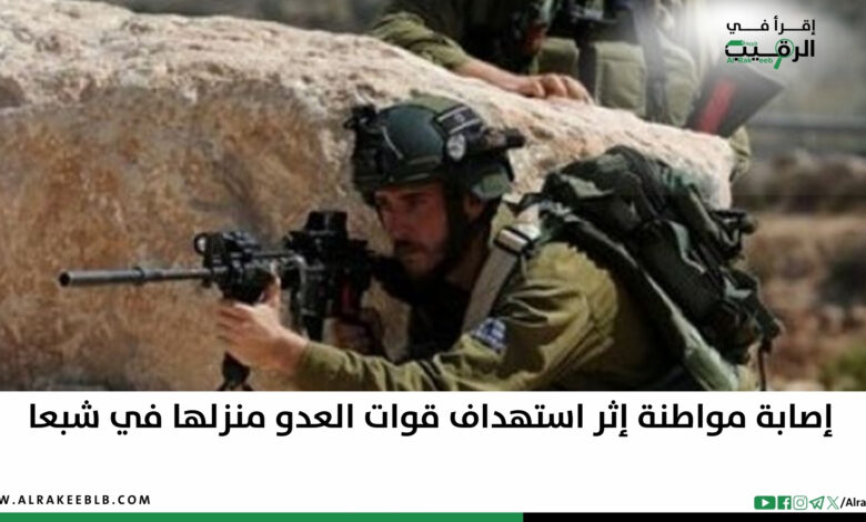 اصابة مواطنة في منزلها في بلدة شبعا