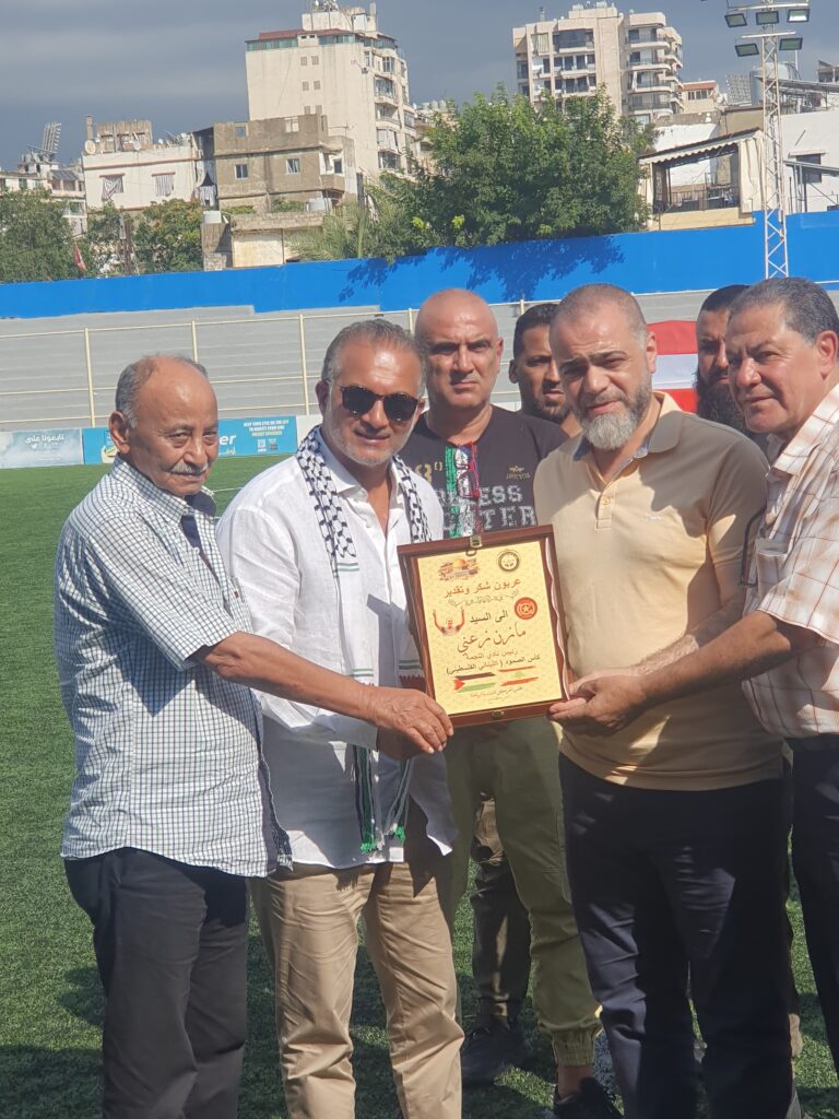 مهرجان رياضي لبناني فلسطيني دعما لفلسطين وجنوب لبنان تخلله مباراة ودية بين نادي النجمة ومنتخب اندية فتح