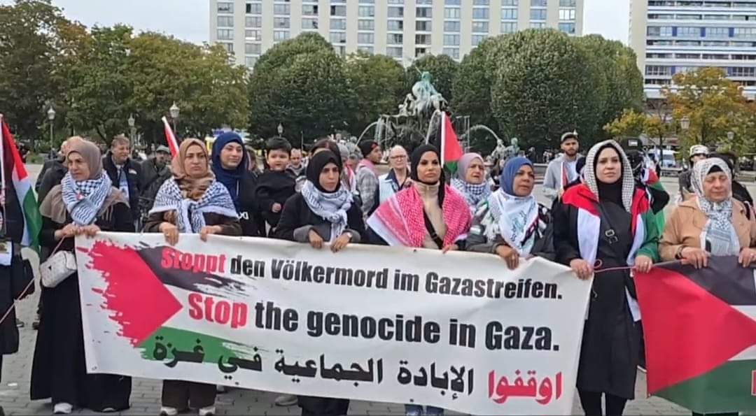 برلين الإربعاء 09.10.2024   وقفة جماهيرية ضد المجازر والعدوان على فلسطين ولبنان .