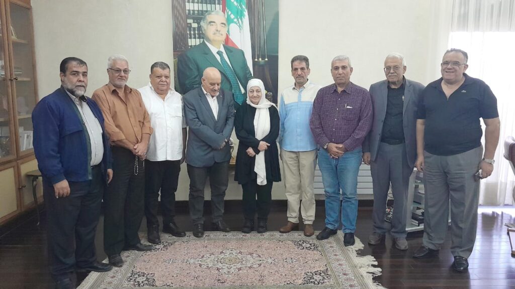 بهية الحريري تلتقي اللجان الشعبية الفلسطينية و”لجان مستعيدي الجنسية اللبنانية”