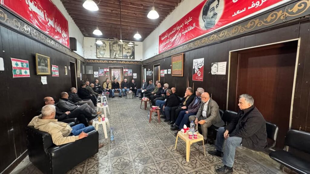 اللقاء السياسي اللبناني الفلسطيني يعقد اجتماعاً  في مقر قيادة التنظيم الشعبي الناصري