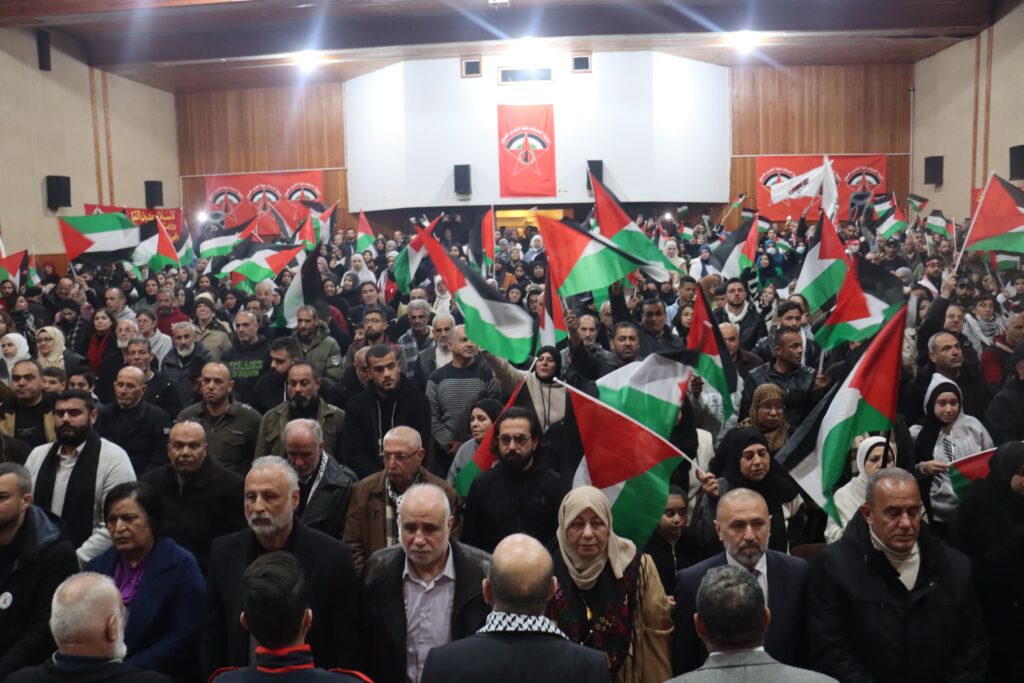 بحضور سياسي وحزبي وجماهيري كبير: الجبهة الديمقراطية لتحرير فلسطين تُحيي ذكرى انطلاقتها (56) بمهرجان مركزي في لبنان
