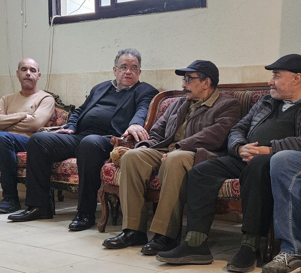 صفدية ممثلا معالي السيدة بهية الحريري يعزي بالحاجة شما الخطيب