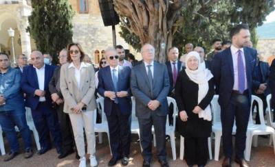 بهية الحريري على رأس وفد  من تيار المستقبل عزى بالشهيد كمال جنبلاط
