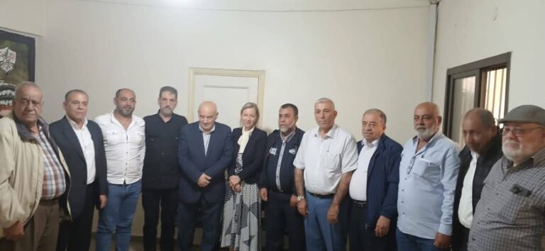 المديرة العامة للاونروا تلتقي لجنة المتابعة المركزية للجان الشعبية في لبنان