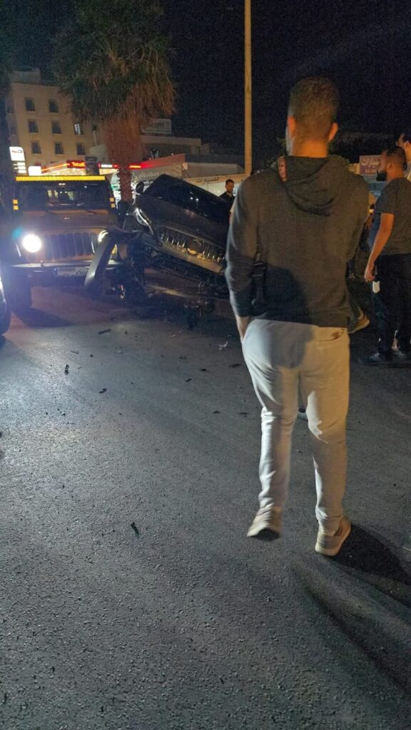 حادث سير في صيدا اوتوستراد الشرقي اتجاه مرجان