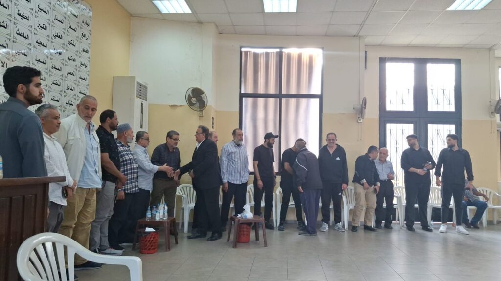 ممثلا معالي السيدة الحريري .. صفدية يعزي محمد توفيق الصباغ