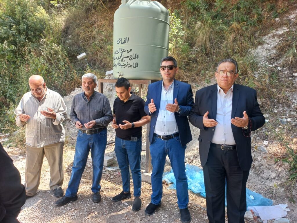 ممثلا معالي السيدة الحريري .. صفدية يعزي بالحاجة أثينا الحسين