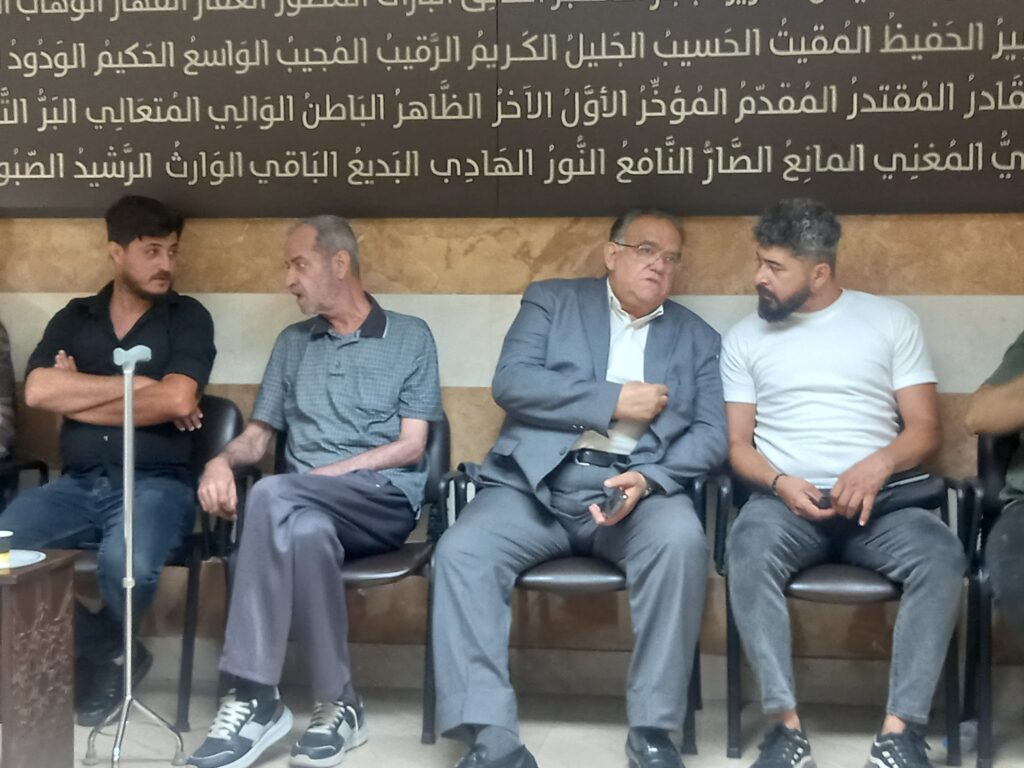 ممثلا معالي السيدة الحريري .. صفدية يعزي بالملازم الياس سلوم