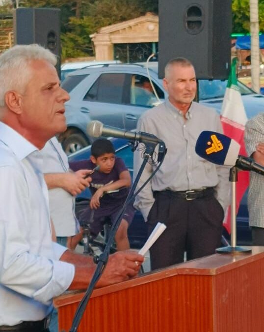 ‏اتحاد نقابات عمال فلسطين يشارك غي الوقفة التضامنية مع فلسطين وايران