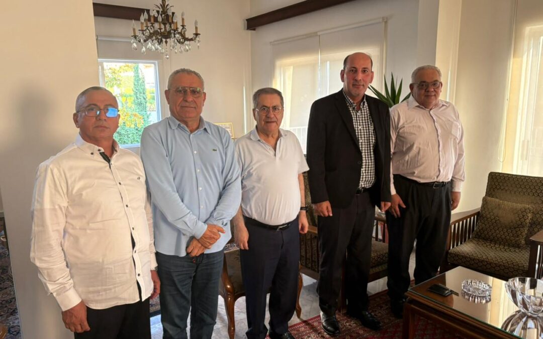 الجبهة الديمقراطية تلتقي النائب اللبناني الدكتور ميشال موسى وتبحث معه تطورات العدوان الاسرائيلي وحرب الابادة على شعبنا وأوضاع اللاجئين الفلسطينيين في لبنان