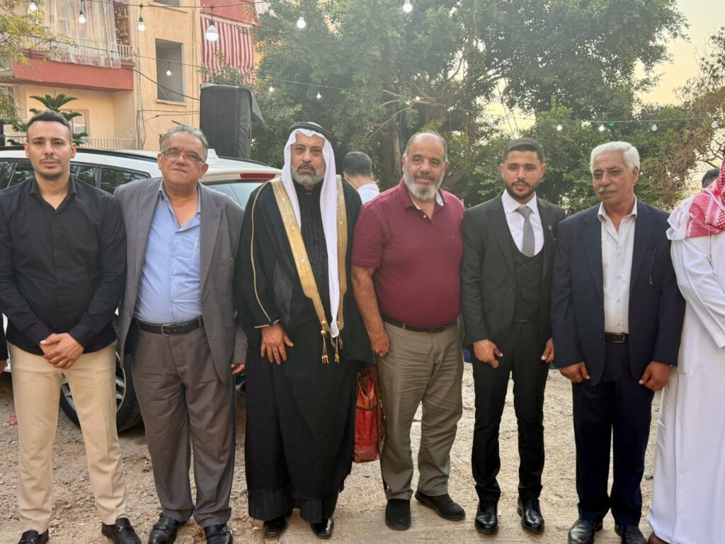 وليد صفدية ممثّلًا الأمين العام لتيار المستقبل الشيخ أحمد الحريري في زفاف نجل الشيخ محمود عسكر في خلدة