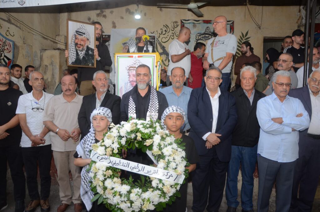 عين الحلوة يحيي الذكرى الواحدة والعشرين لرحيل الرمز ياسر عرفات  بحضور السيد وليد صفدية ممثلا معالي السيدة الحريري