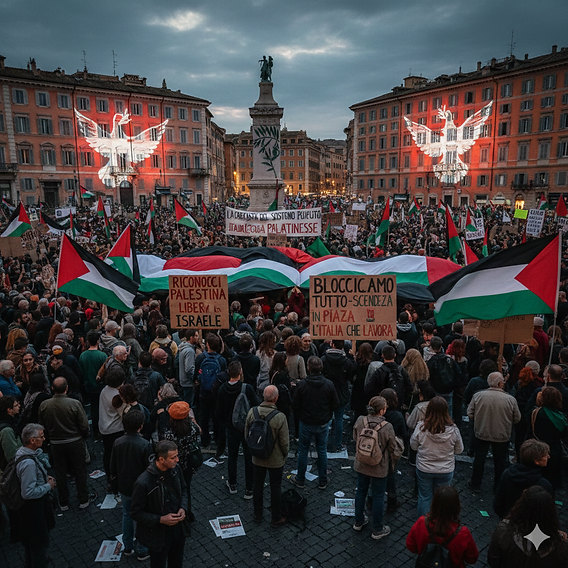 القضية الفلسطينية وإيطاليا: بين الزخم الشعبي والحذر المؤسسي