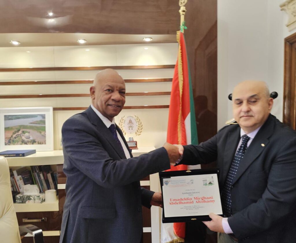 جمعية الصداقة الإيطالية العربية تجدد تضامنها مع السودان وتكرّم السفير عماد الدين ميرغني