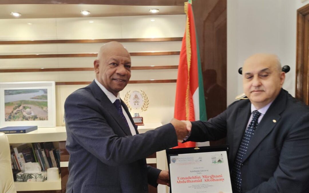 جمعية الصداقة الإيطالية العربية تجدد تضامنها مع السودان وتكرّم السفير عماد الدين ميرغني