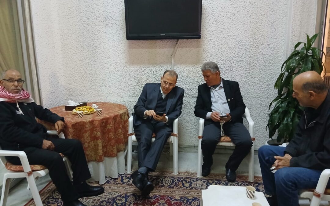 اتحاد نقابات عمال فلسطين  و  سعادة النائب الدكتور عبد الرحمن البزري بحشا القضايا المطلبية لشعبنا ؛