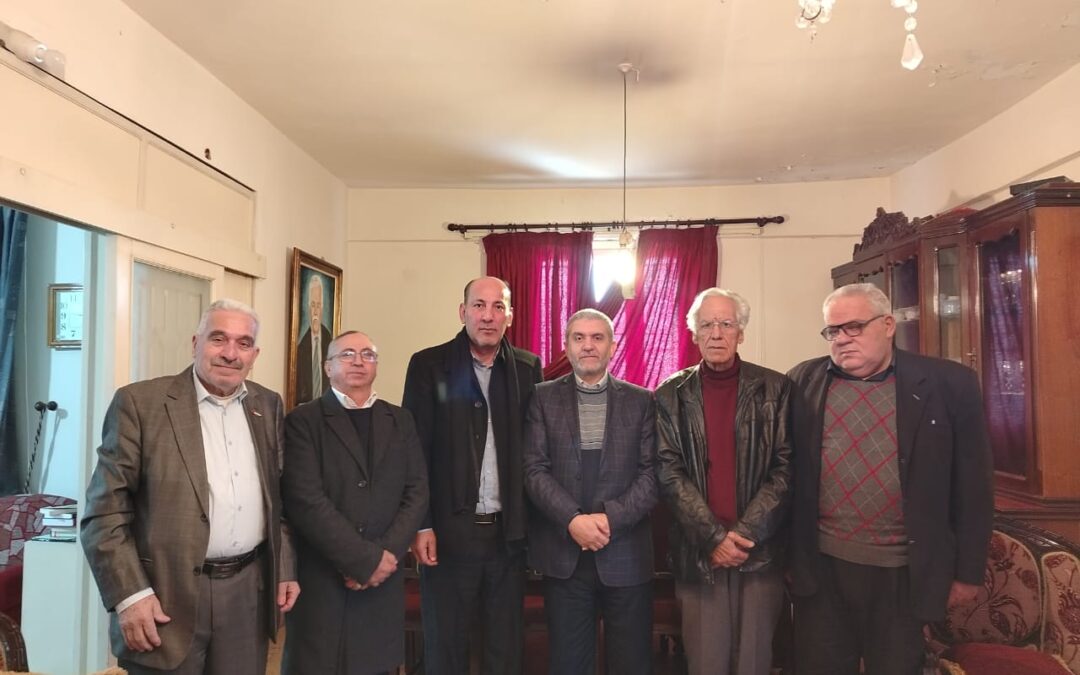 الجبهة الديمقراطية تعرض مع الوزير السابق مصطفى بيرم الأوضاع السياسية وقضايا اللاجئين الفلسطينيين في لبنان