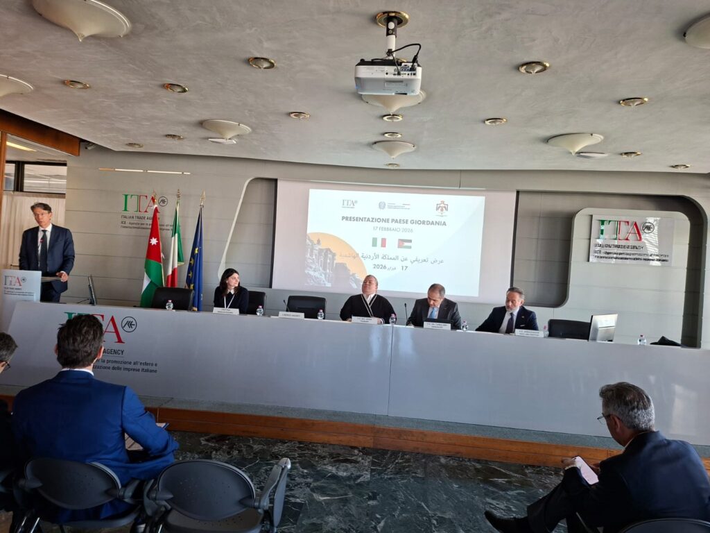 من المتوسط إلى المشرق… شراكة إيطالية–أردنية لتعزيز التعاون والتنمية والاستثمار المشترك