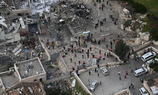 مقتل 9 إسرائيليين وإصابات إثر سقوط صاروخ إيراني على ملجأ قرب القدس