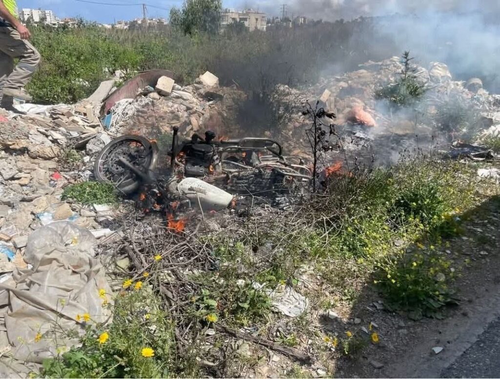 مراسلة الجديد: غارة إسرائيلية تستهدف دراجة نارية على طريق الحمادية شرق صور