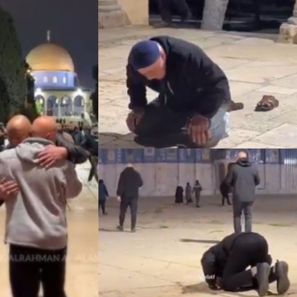 بعد 40 يوما من الإغلاق.. دموع الشكر تروي باحات أولى القبلتين