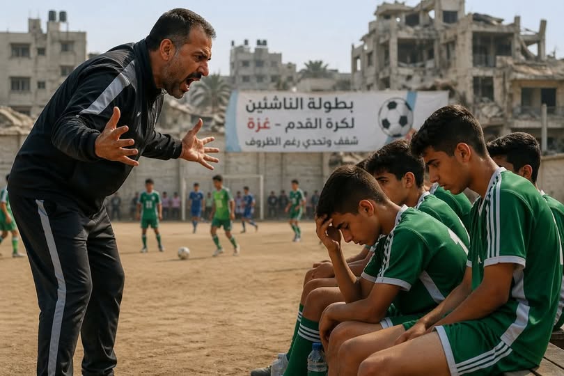 عصبية المدربين… ضغط يقتل موهبة الناشئين في ملاعب غزة