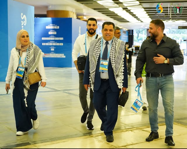 اللواء كلاب يعقد اجتماع مع اعضاء بعثتنا الرياضية للمشاركة في دورة الالعاب الاسيوية الشاطئية