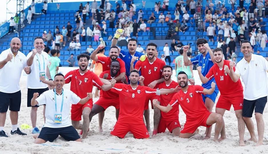 “الفدائي” الفلسطيني الشاطئي يحقق انتصاراً مثيراً على نظيره الصيني في دورة الألعاب الآسيوية الشاطئية