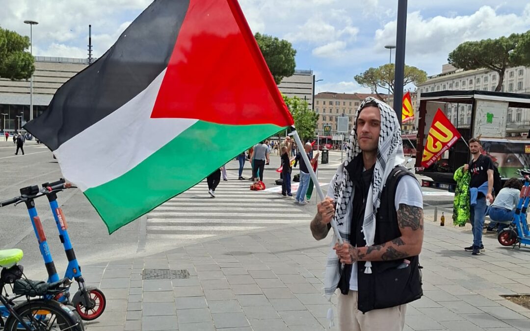 روما تشلّ الحركة احتجاجًا على الحروب… وأعلام فلسطين تتصدر مشهد الإضراب الكبير