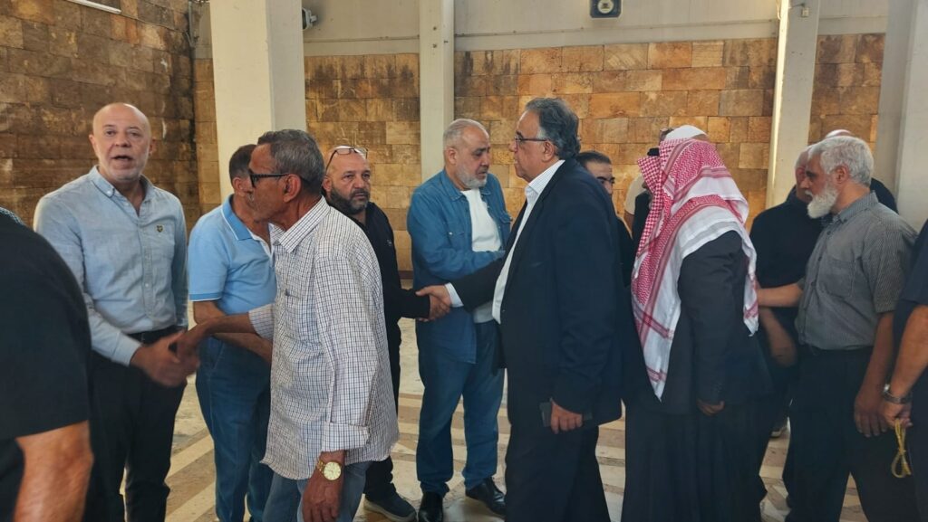 وليد صفدية ينقل تعازي أحمد الحريري بوفاة نزيه أحمد الزهران