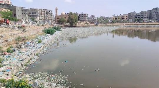 ينذر بوقوع كارثة صحية.. ارتفاع منسوب المياه في بركة الشيخ رضوان إلى 3 أمتار!