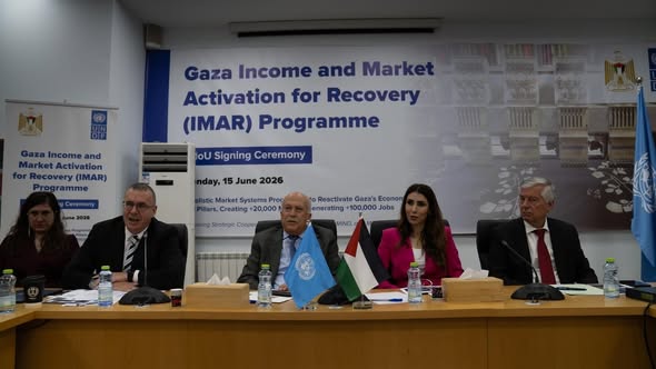 الاتحاد العام للصناعات الفلسطينية يشارك في حفل توقيع اطلاق مشروع اعمار