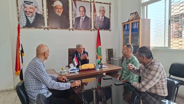 وفد من شركة الاتصالات الفلسطينية “جوال” يزور المعاهد الأزهرية في غزة