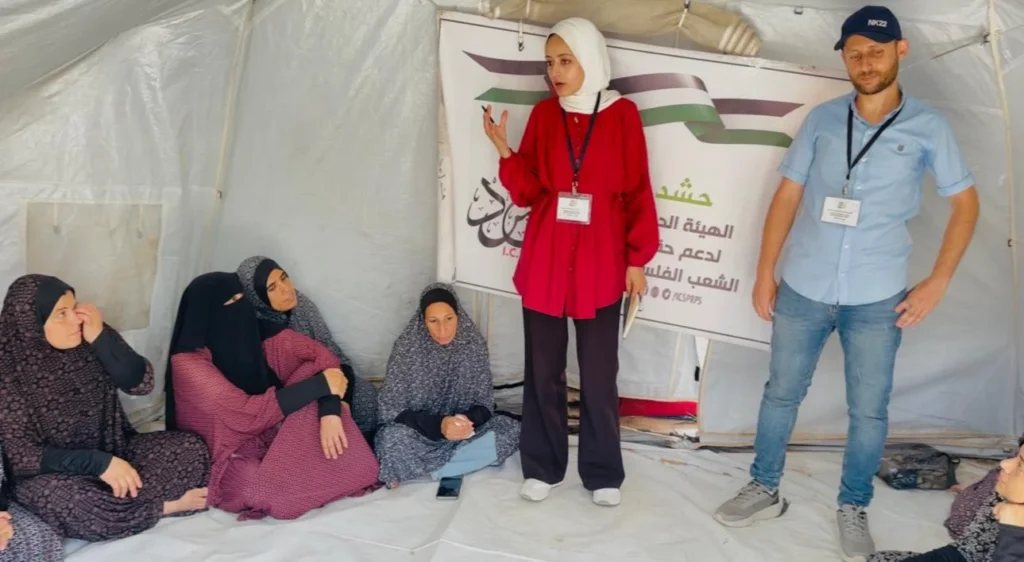 الهيئة الدولية “حشد” تنفذ ورشة توعوية حول تعزيز الحماية الأسرية للحد من عمالة الأطفال في مخيمات النزوح جنوب قطاع غزة