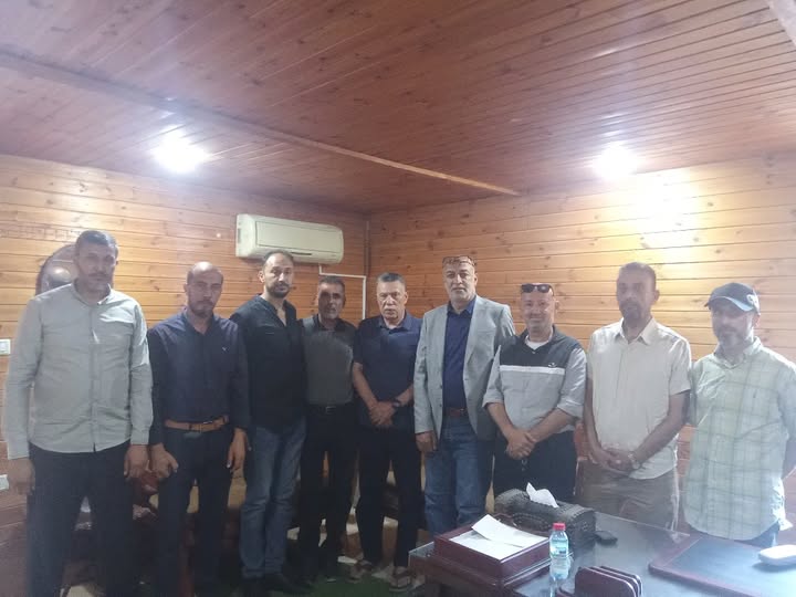 وفد من هيئة فلسطين العربية للإغاثة والتنمية الأهلية يهنئ القائد أحمد حلس والقائد زياد مطر بمناسبة فوزهما في انتخابات المؤتمر الثامن لحركة فتح
