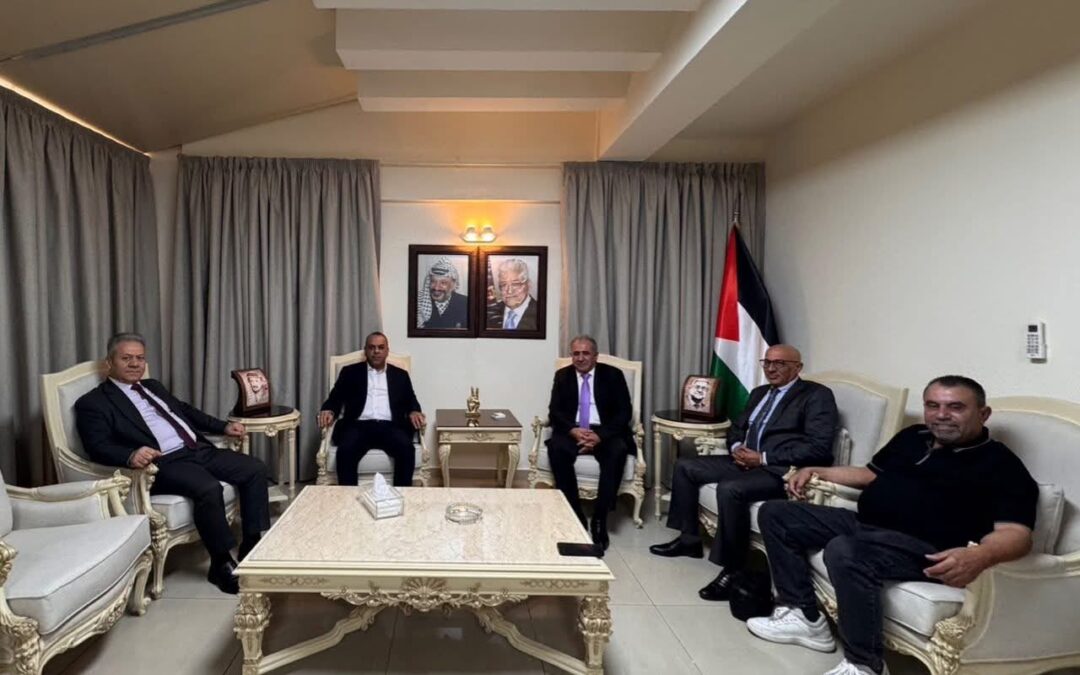السفير الاسعد يستقبل الأمين العام للاتحاد العام للكتاب والأدباء الفلسطينيين مراد السوداني
