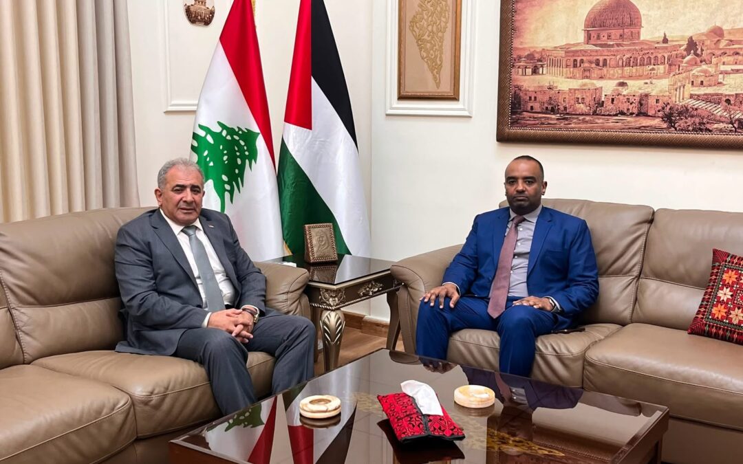 السفير الاسعد يستقبل القائم باعمال السودان في لبنان