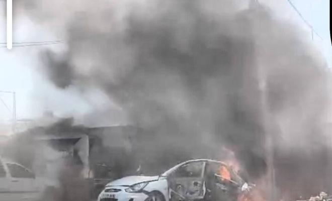 إصابات جراء استهداف إسرائيلي لمركبة مدنية وسط مدينة غزة