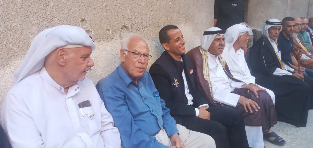 وفد كبير من اللجنة المصرية لمساعدات قطاع غزة يقدم واجب العزاء لعائلة المرحوم د. دياب اللوح