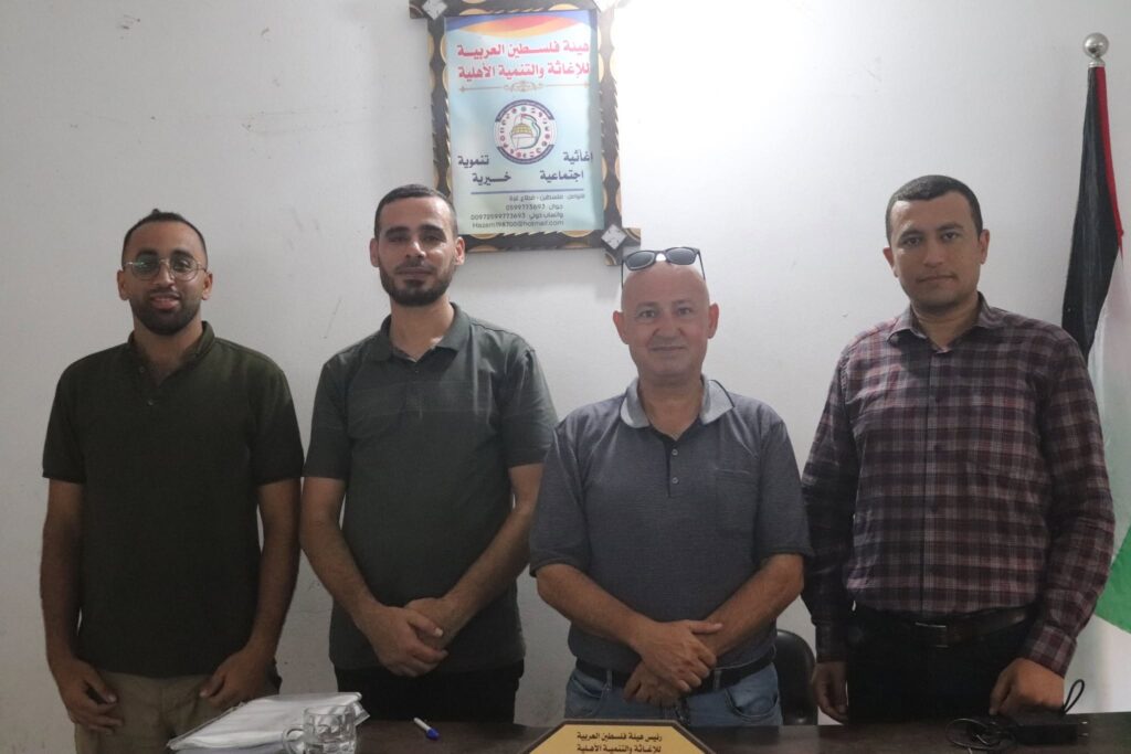 هيئة فلسطين العربية للاغاثة والتنمية الاهلية تستقبل  د. عبدالله أبو عجوة والوفد المرافق له