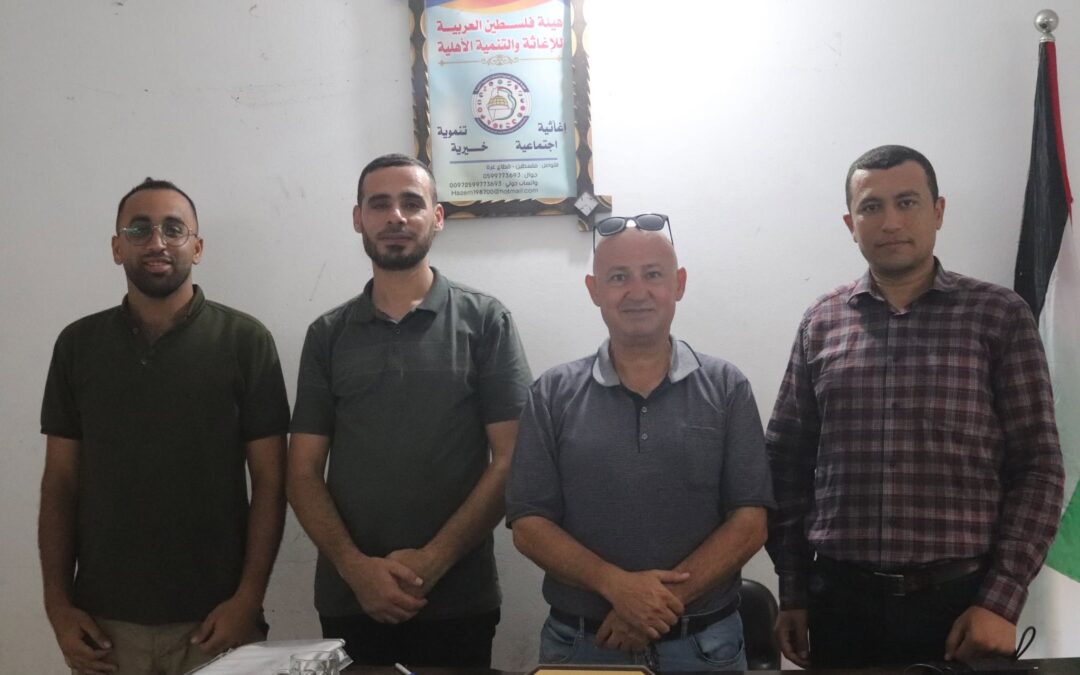 هيئة فلسطين العربية للاغاثة والتنمية الاهلية تستقبل  د. عبدالله أبو عجوة والوفد المرافق له