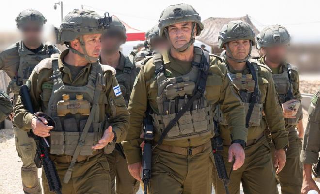 رئيس أركان الجيش الإسرائيلي يجري جولة ميدانية في قطاع غزة