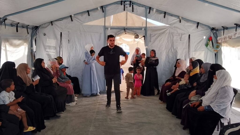 جمعية المستقبل الشبابي تنظم سلسلة جلسات للدعم النفسي في المخيم المصري 17