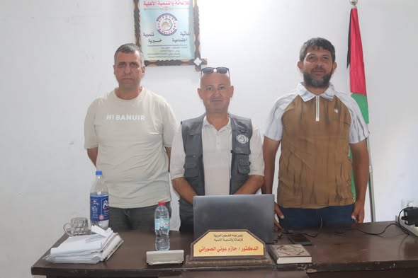 الصوراني يستقبل مدير مخيم السلاطين في مكتبه بمدينة غزة